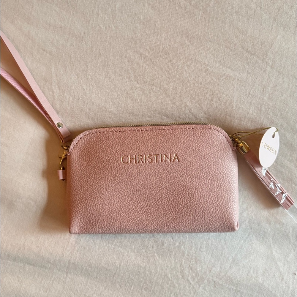Christina Soft Pink Wristlet